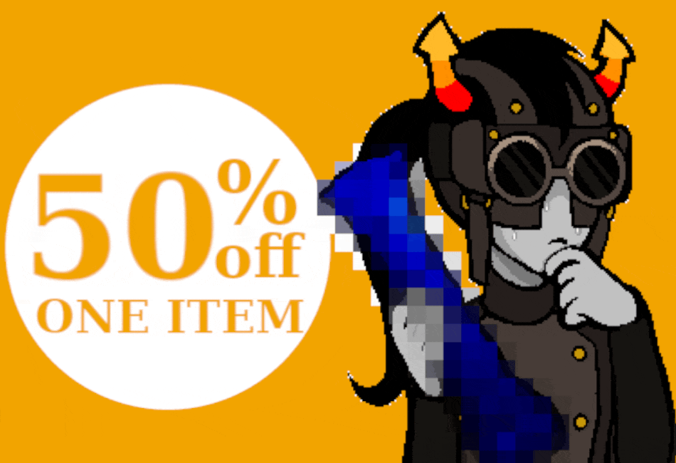 50% off one item